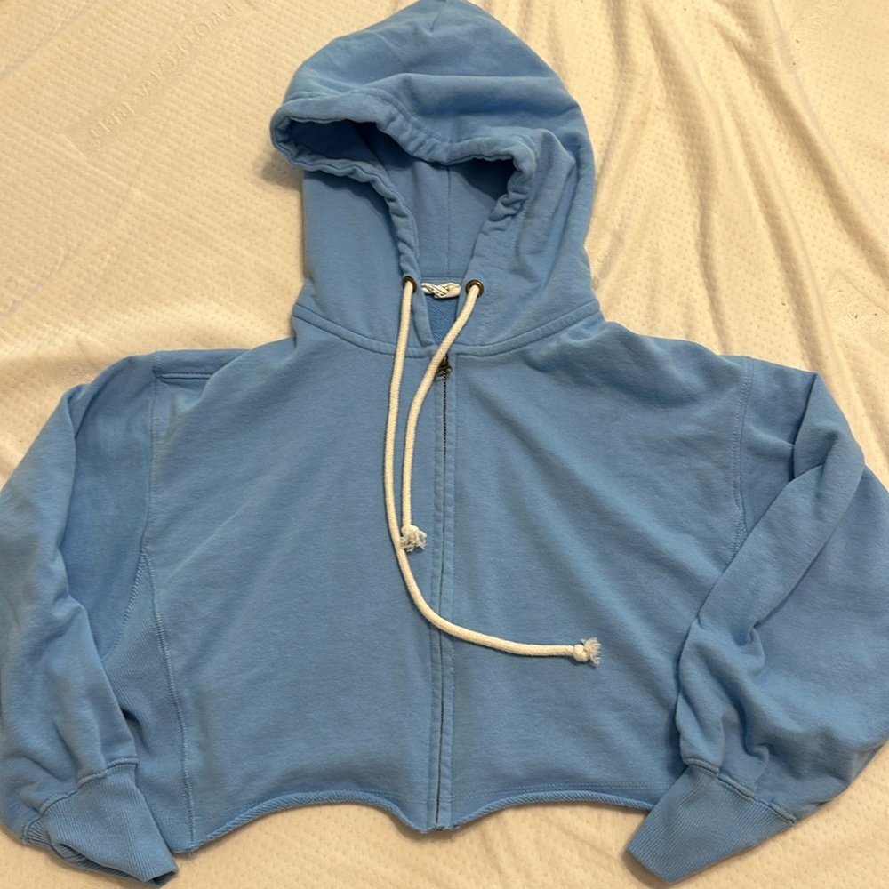 Women’s blue cropped hoodie